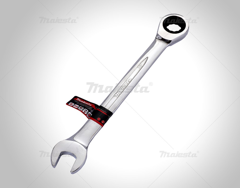 FIXED HEAD COMBINATION RATCHET SPANNER