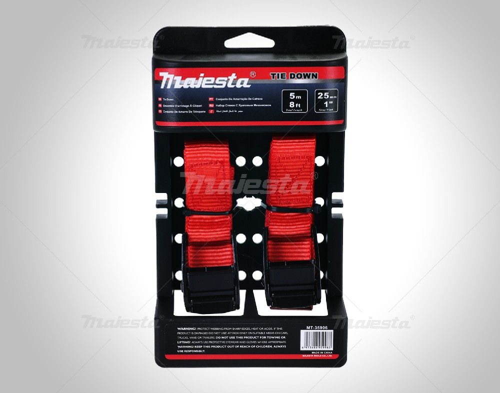 2PCS RATCHET TIE DOWN SET